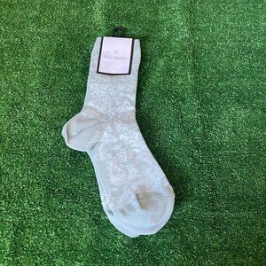 Vera Bradley Eden Paisley Mint Light Green Casual Crew Socks Size OS NEW